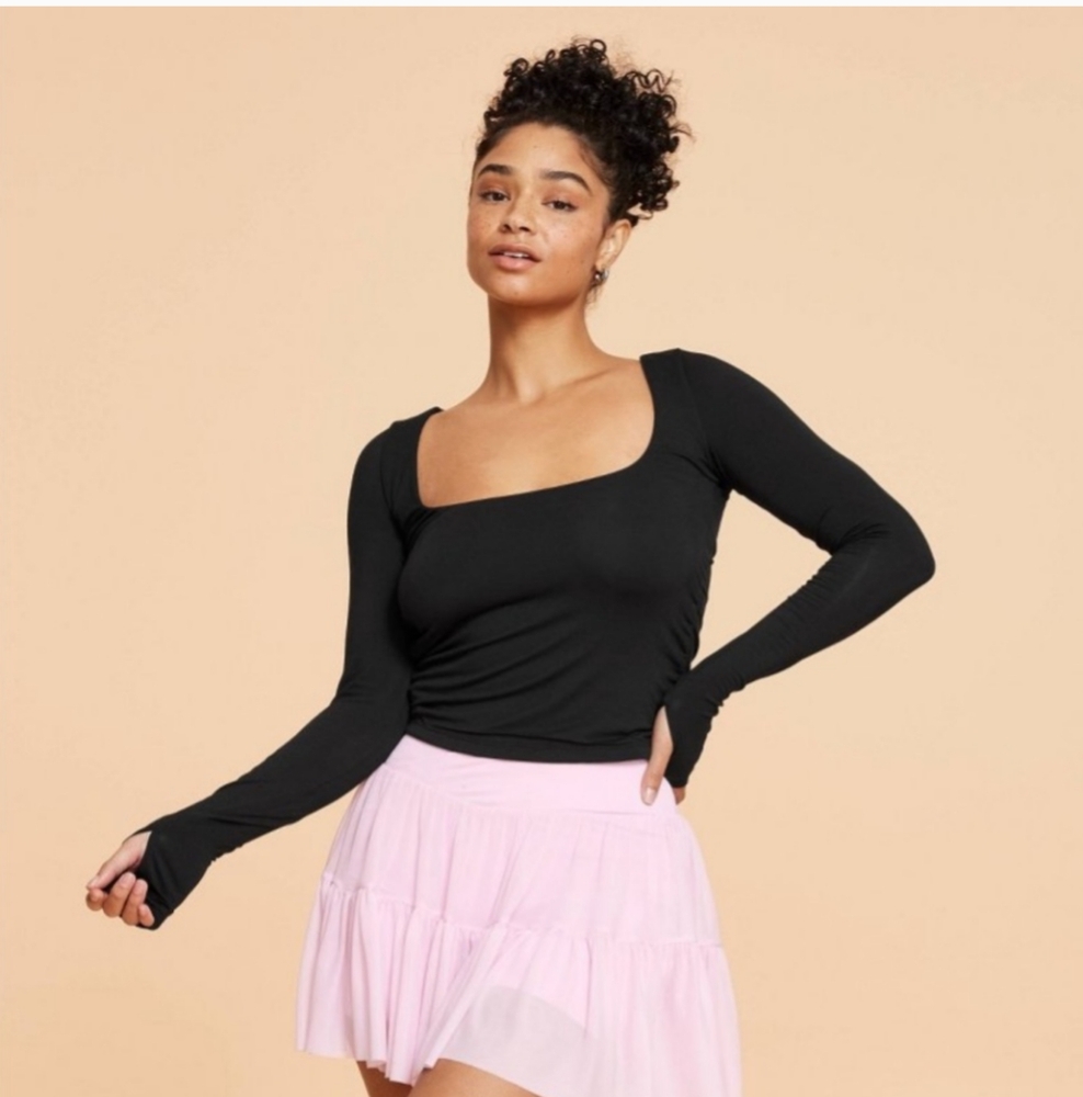Blogilates For Target. Black Long Sleeve Top
